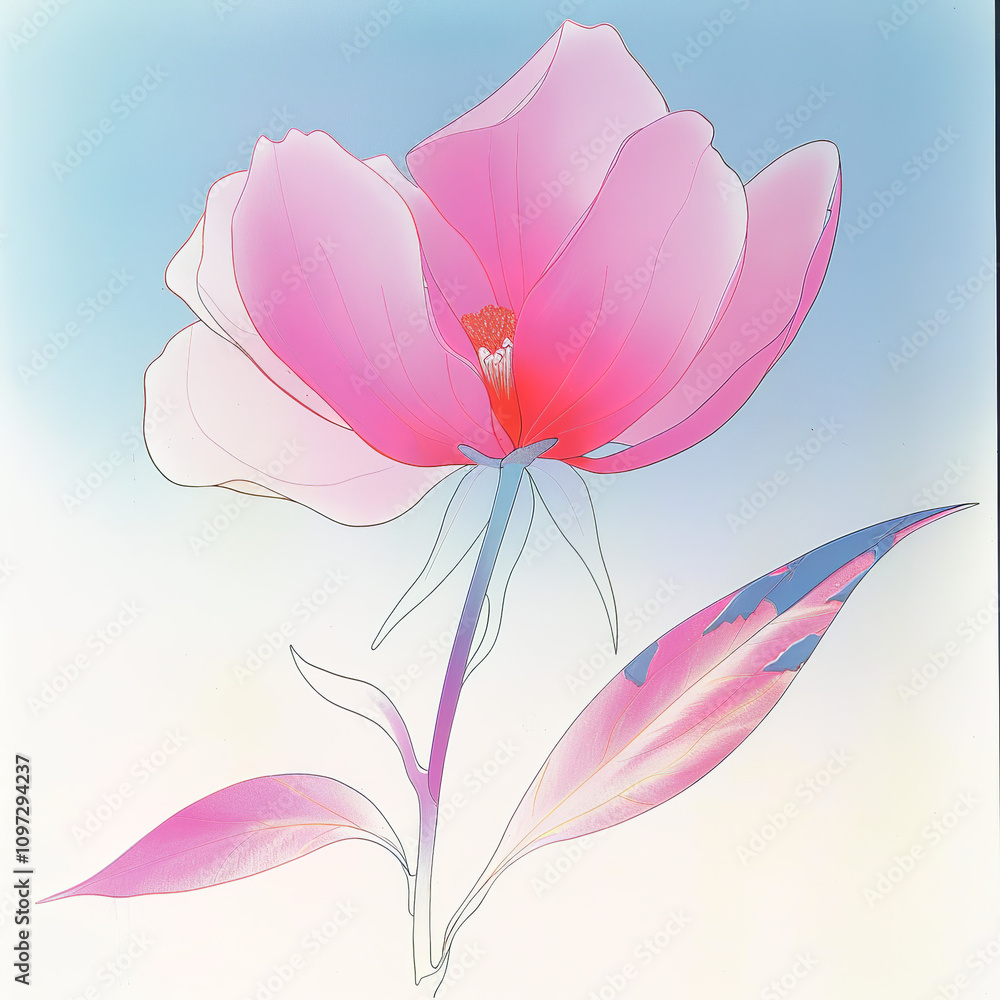 Naklejka premium flower isolated on white background