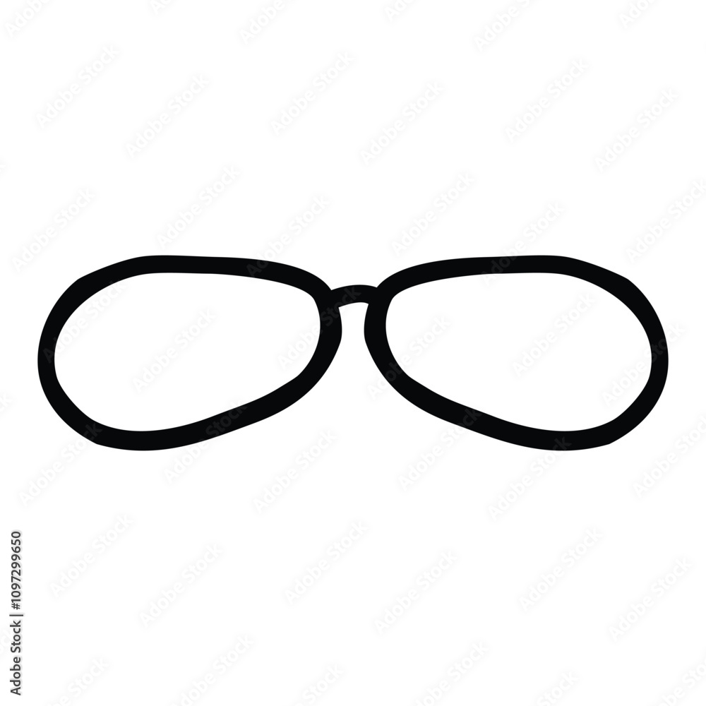 eyeglass, simple vector hand draw doodle eyeglass, simple vector hand draw doodle