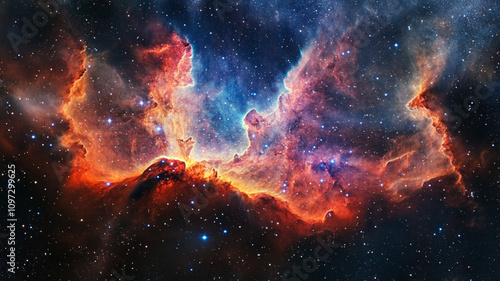 colorful space wallpaper