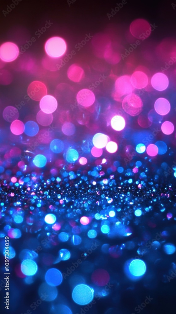 Captivating Bokeh in Vibrant Blue and Pink Tones Captivating Bokeh in Vibrant Blue and Pink Tones