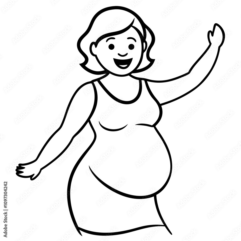 happy pregnant woman happy pregnant woman