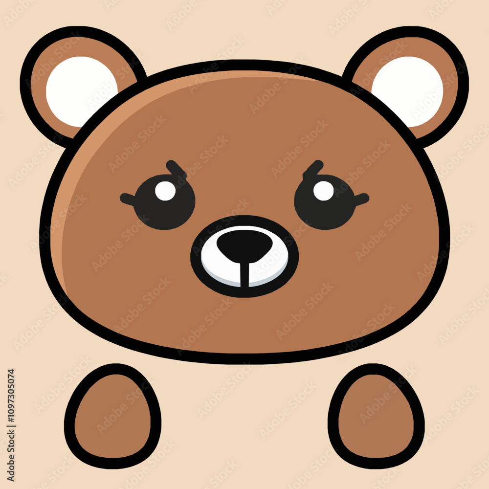 Adorable Cartoon Bear Character Design for Kids and Plush Toys Adorable Cartoon Bear Character Design for Kids and Plush Toys