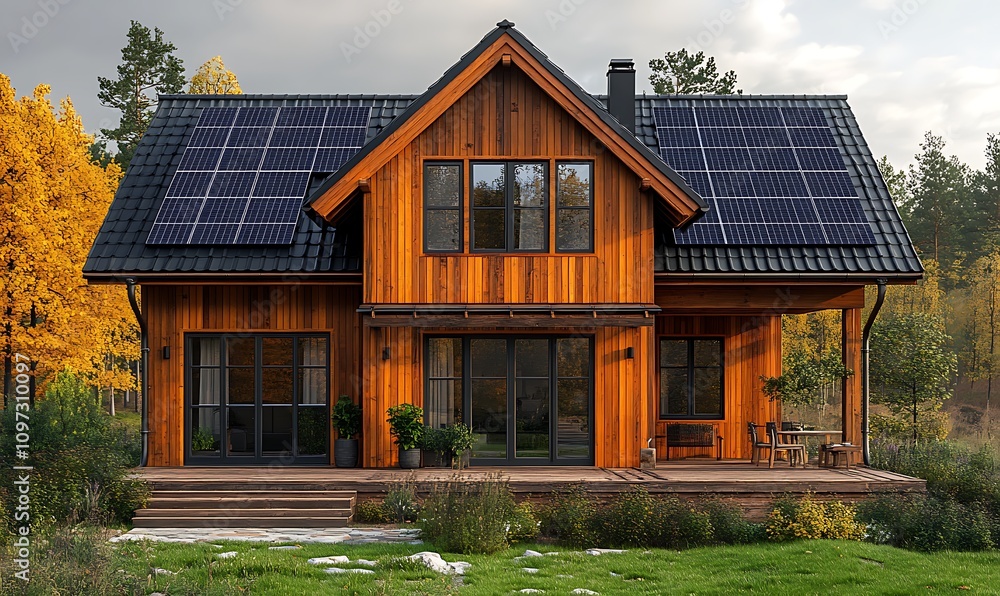 the house and solar panels on the roof. The concept of an energy-efficient home. 3D illustration design,
the house and solar panels on the roof. The concept of an energy-efficient home. 3D illustration design,