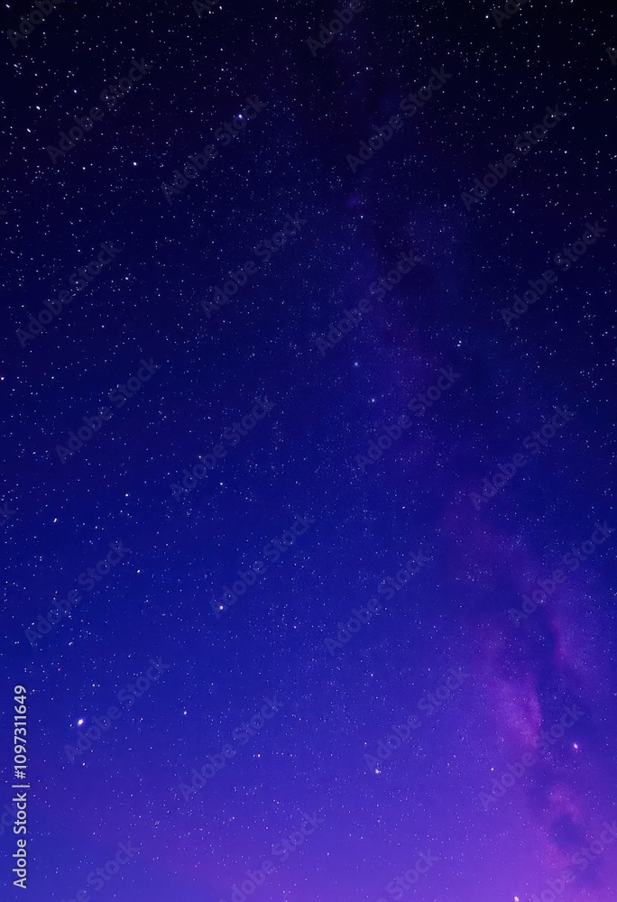 Fototapeta premium starry night sky with a purple and blue sky