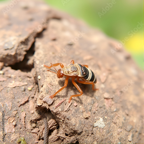 A louse clinging photo