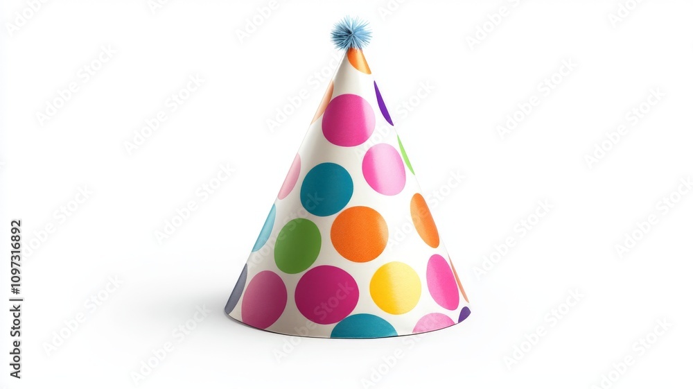 birthday party hat isolated on white background birthday party hat isolated on white background