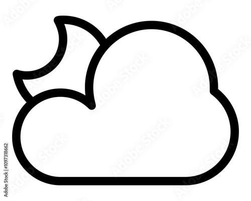 cloudy night icon