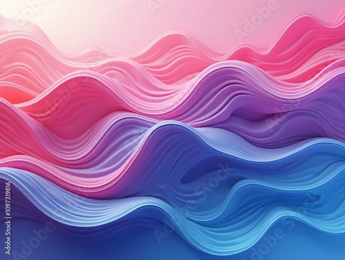 Abstract Colorful Fluid Wave Banner Template