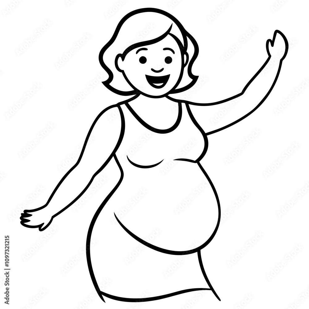 happy pregnant woman happy pregnant woman