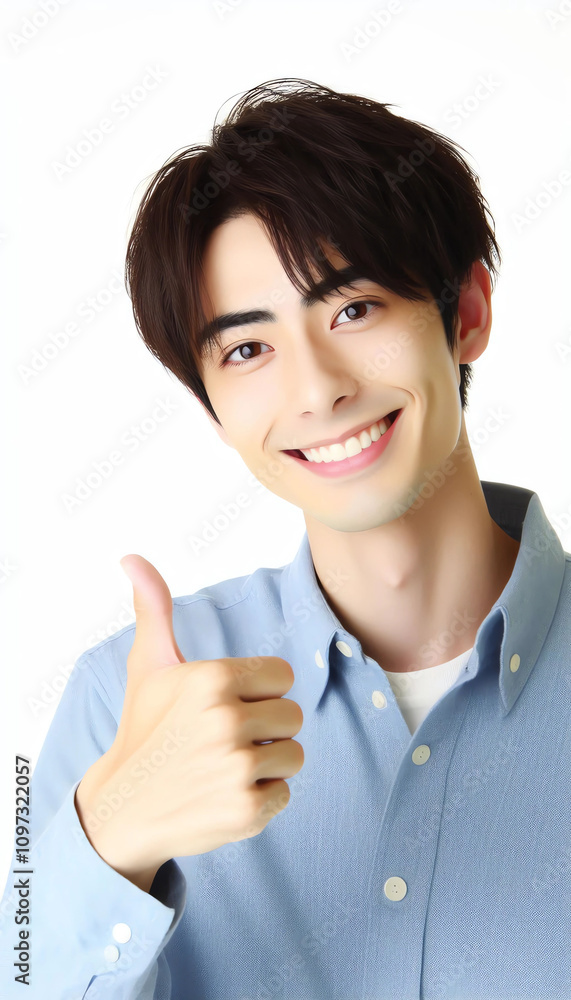 People material - image of a nice young man with likes 人物素材ーいいねしてる若い男性風イメージ People material - image of a nice young man with likes 人物素材ーいいねしてる若い男性風イメージ