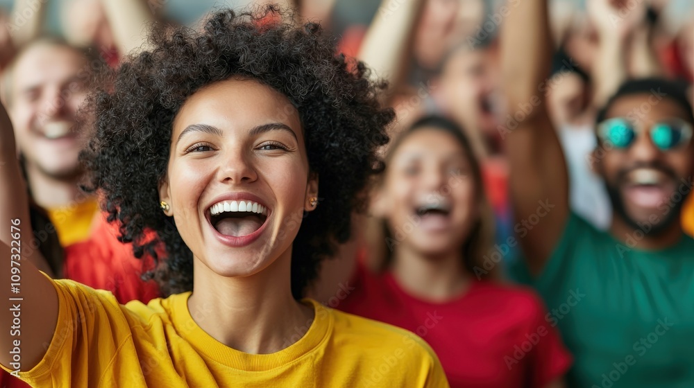 A joyful crowd of diverse individuals celebrates together, showcasing excitement and community spirit through their smiles and raised hands. A joyful crowd of diverse individuals celebrates together, showcasing excitement and community spirit through their smiles and raised hands.