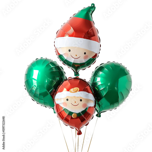 Beautiful Elf themed balloons Isolated On White Background photo