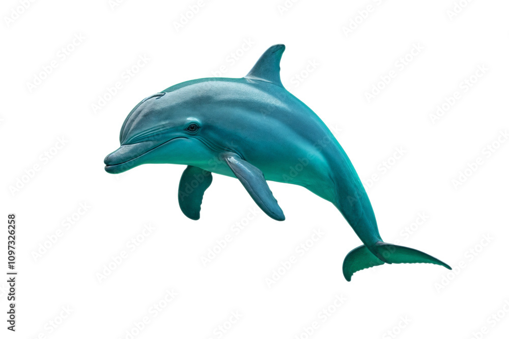 Obraz premium jumping dolphin, background. PNG transparent.