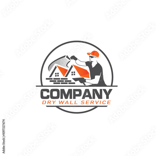 DRYWALL PLASTERING LOGO