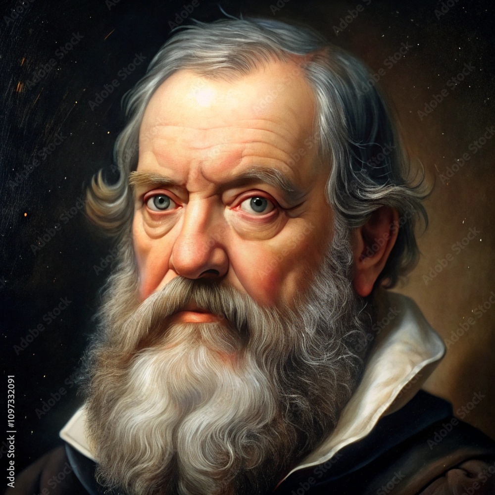 Realistic Portrait of Galileo Galilei Realistic Portrait of Galileo Galilei