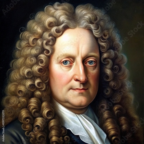 Realistic Portrait of Robert Hooke
