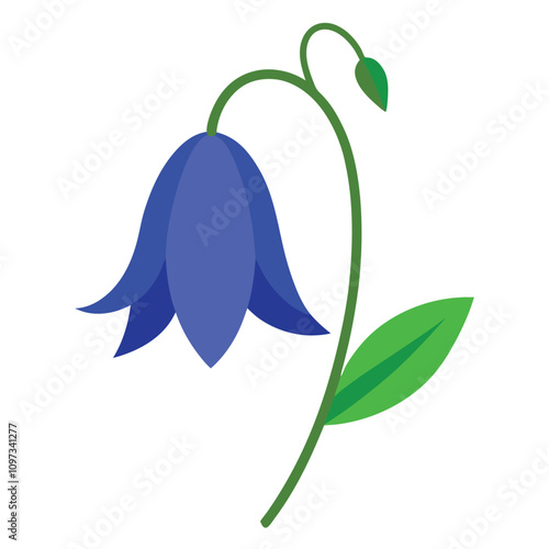 Bluebell Floral Artwork.