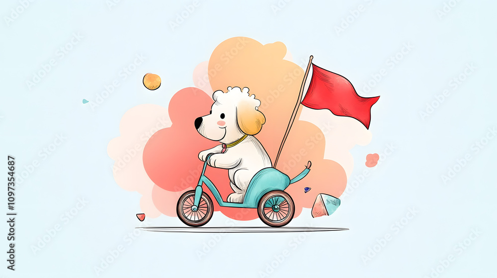Whimsical and Playful Dog, Featuring Dynamic Compositions, Cheerful Themes, and Versatile Layouts for Text Placement Whimsical and Playful Dog, Featuring Dynamic Compositions, Cheerful Themes, and Versatile Layouts for Text Placement