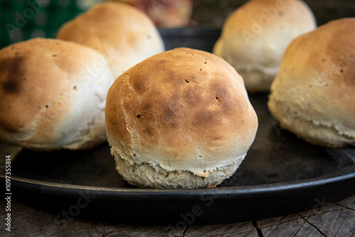 Freshly baked homemade bread