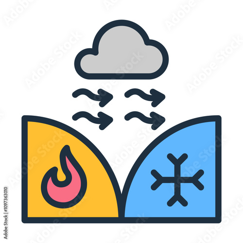 Warm Front Icon