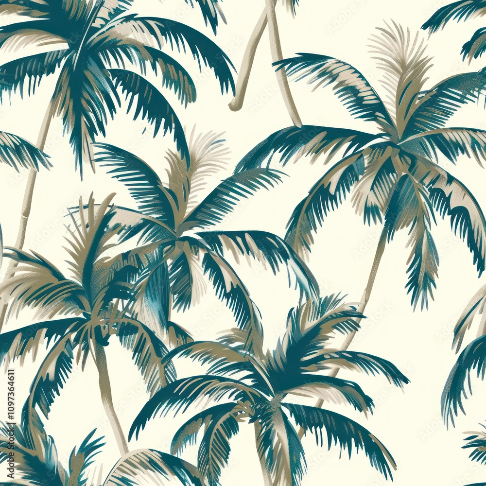 seamless tropical palm tree fabric background
By Generated AI seamless tropical palm tree fabric background
By Generated AI