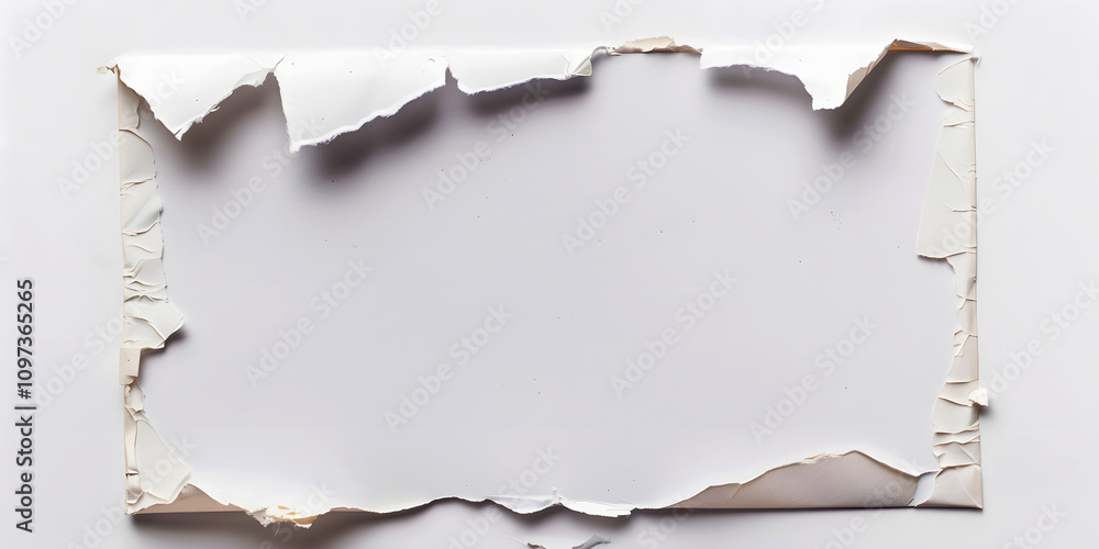 White Notebook Paper Tear with Rough Ripped Edges Isolated on a White Background for Design Projects, Branding, Social Media, Ads, Stationery, Digital Art, Presentations White Notebook Paper Tear with Rough Ripped Edges Isolated on a White Background for Design Projects, Branding, Social Media, Ads, Stationery, Digital Art, Presentations