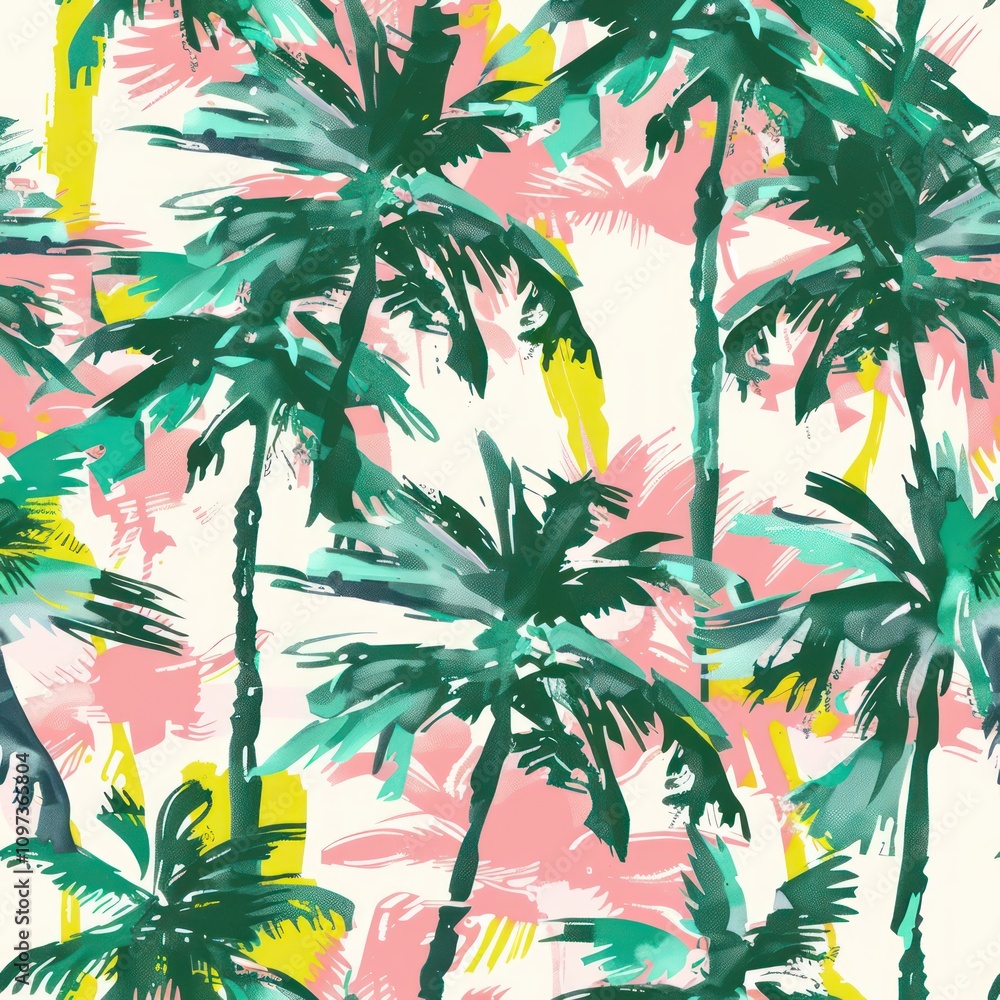 seamless tropical palm tree fabric background
By Generated AI seamless tropical palm tree fabric background
By Generated AI