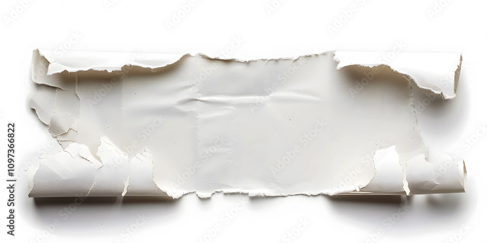White Notebook Paper Tear with Rough Ripped Edges Isolated on a White Background for Design Projects, Branding, Social Media, Ads, Stationery, Digital Art, Presentations White Notebook Paper Tear with Rough Ripped Edges Isolated on a White Background for Design Projects, Branding, Social Media, Ads, Stationery, Digital Art, Presentations