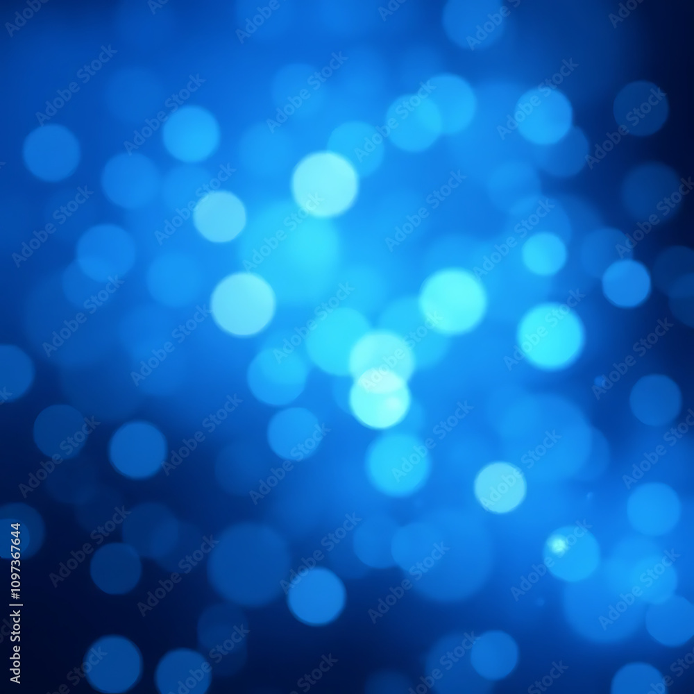 blurry Blue bokeh lights against black background in aerial view blurry Blue bokeh lights against black background in aerial view
