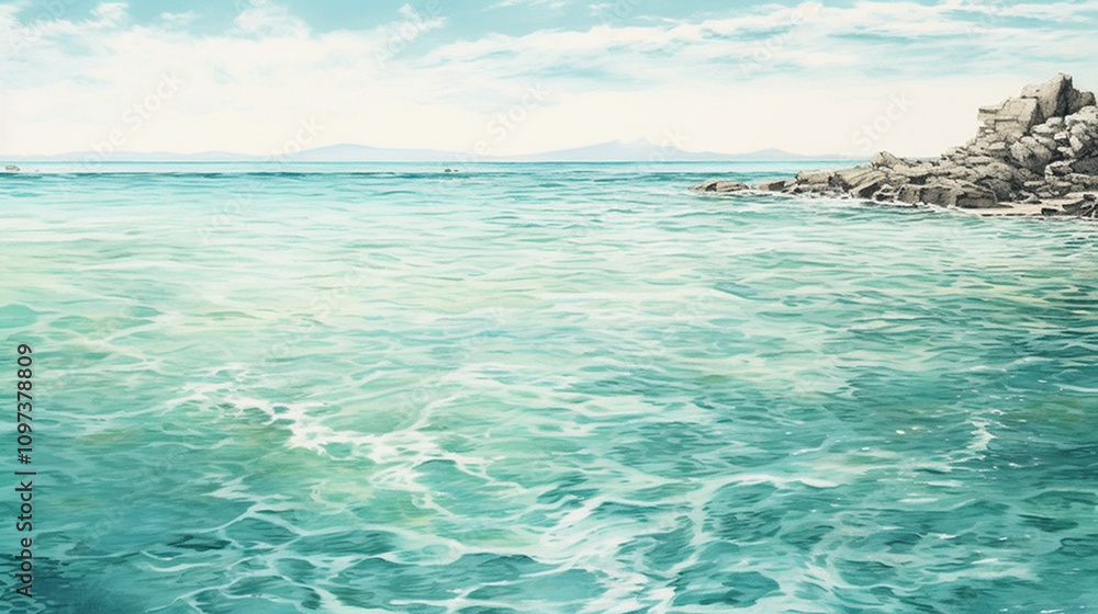 Obraz premium Emerald sea chaser