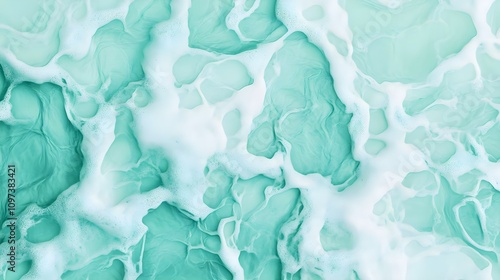Wallpaper Mural Abstract Mint Green Foam Texture Torontodigital.ca