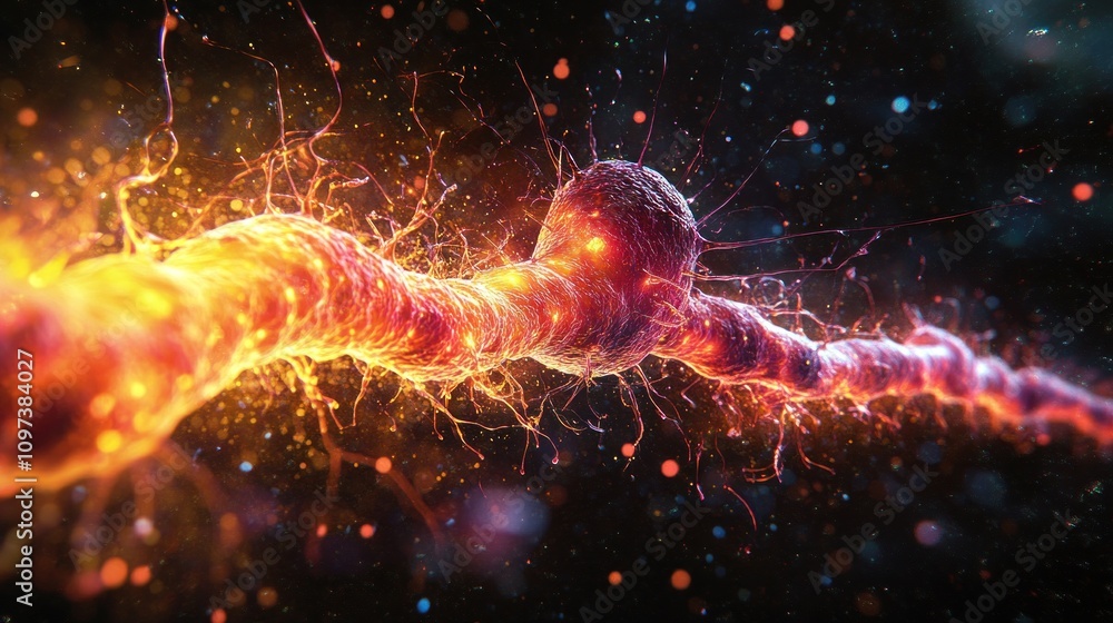 In a study of electrical signaling in nerve cells, biophysicists are recording data from experiments in a lab. In a study of electrical signaling in nerve cells, biophysicists are recording data from experiments in a lab.