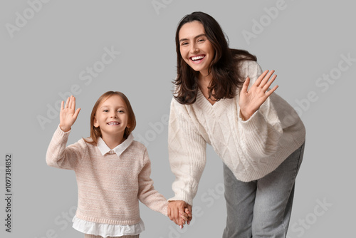 Happy mother and daughter w...