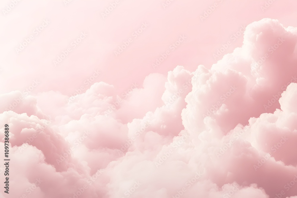 Soft pink clouds create a dreamy, serene atmosphere, ideal for backgrounds or calming visuals. Soft pink clouds create a dreamy, serene atmosphere, ideal for backgrounds or calming visuals.