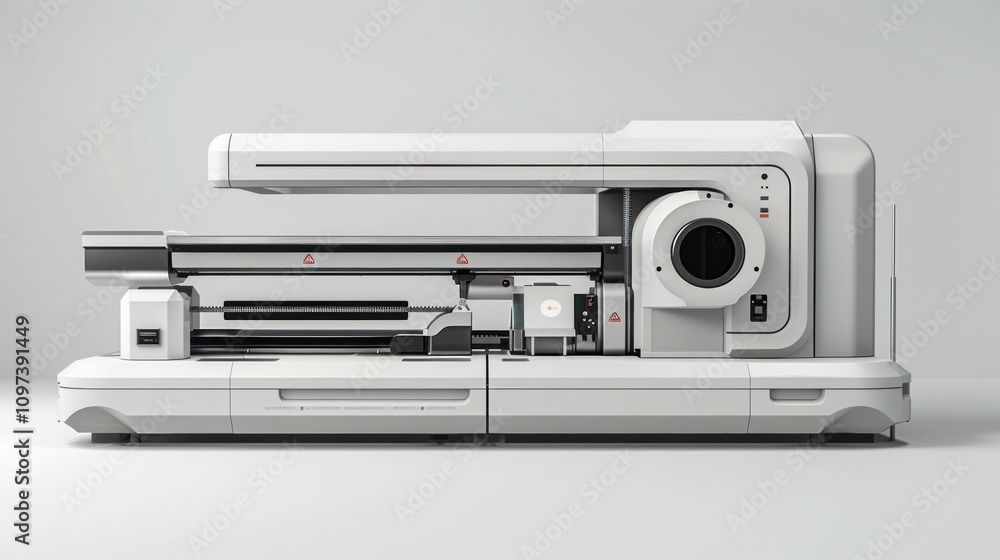 Futuristic medical scanning machine. Futuristic medical scanning machine.