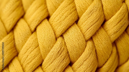 Yellow Braided Textile Texture