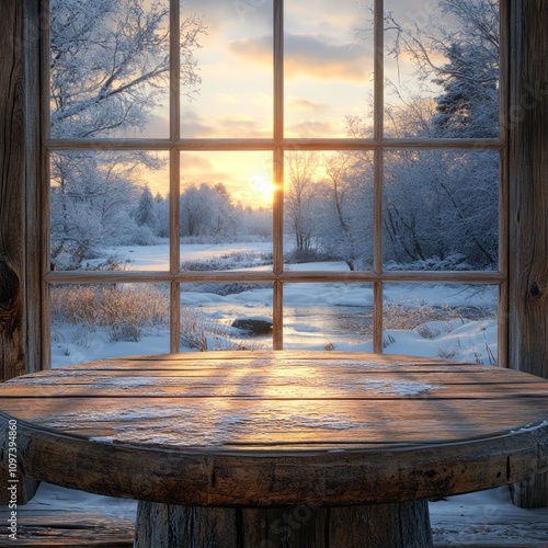 Winter Sunrise View From Wo...