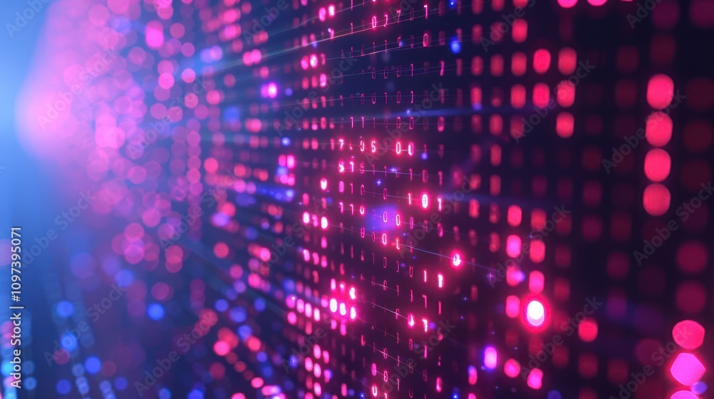 A vibrant display of colorful dots creating a digital abstract background. A vibrant display of colorful dots creating a digital abstract background.