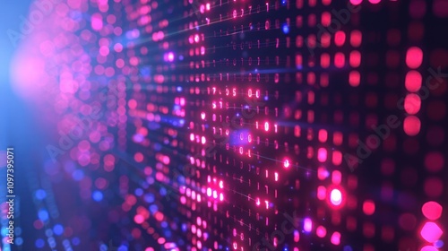 Wallpaper Mural A vibrant display of colorful dots creating a digital abstract background. Torontodigital.ca