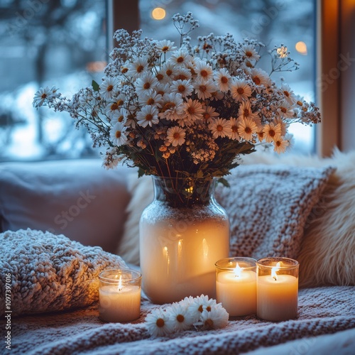 Cozy Winter Scene With Dais...