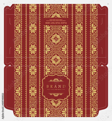 Premium Batik Box Template for Branding