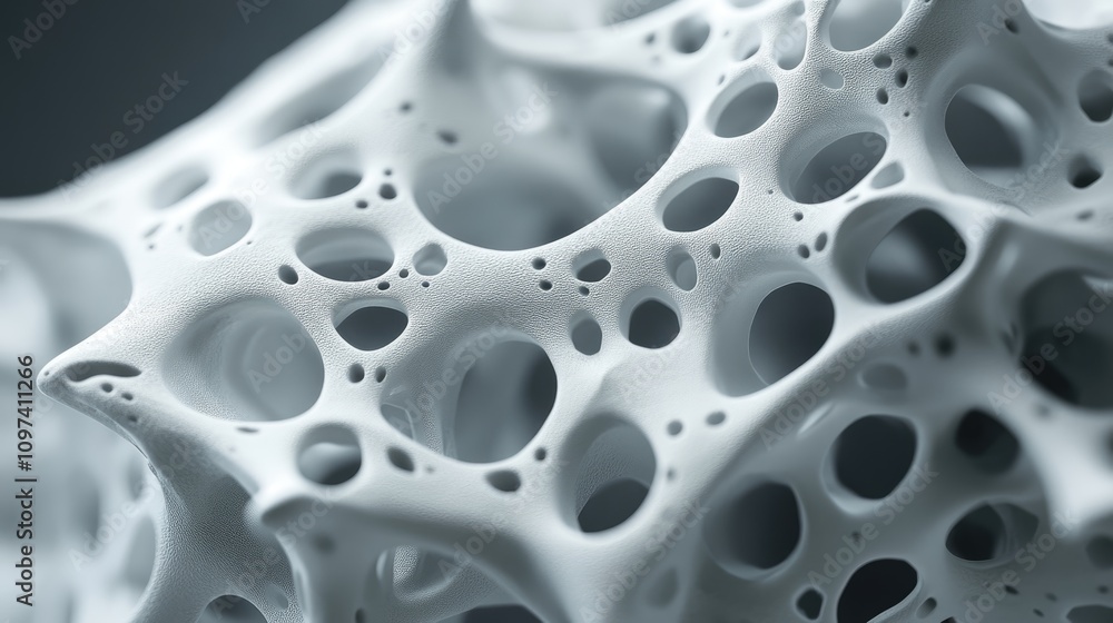 Abstract White Porous Structure Close Up Abstract White Porous Structure Close Up