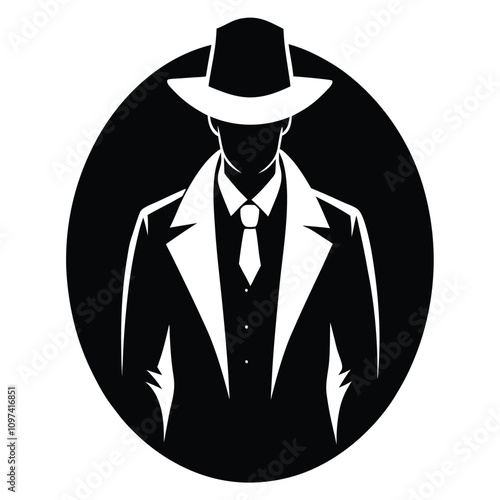 A taker-silhouette vector features a bold, minimalist outline of a figure in action, often conveying a sense of movement or mystery with simple, clean lines.