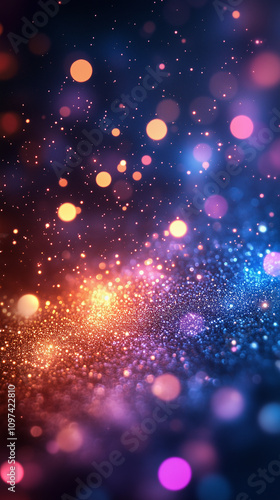 Sparkly bokeh Christmas background