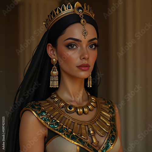 Persian prince with crown and ornaments
