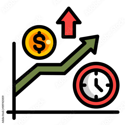 Yield Curve Icon