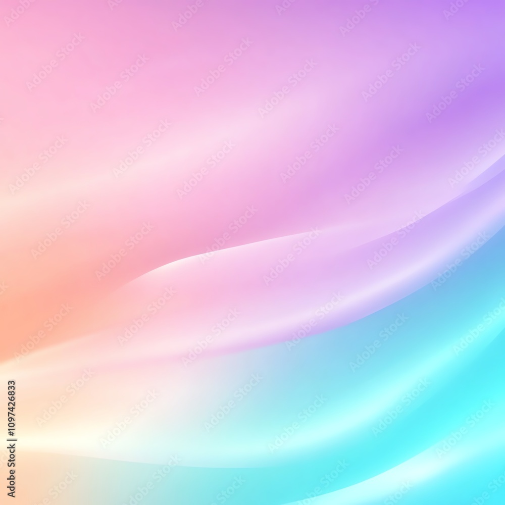 Soft pastel waves creating a serene and calming effect. Soft pastel waves creating a serene and calming effect.