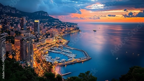The Principality of Monaco on the French Riviera