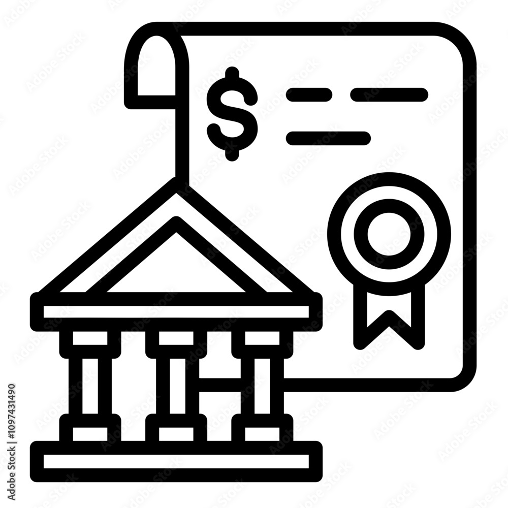 Government Bonds Icon Government Bonds Icon