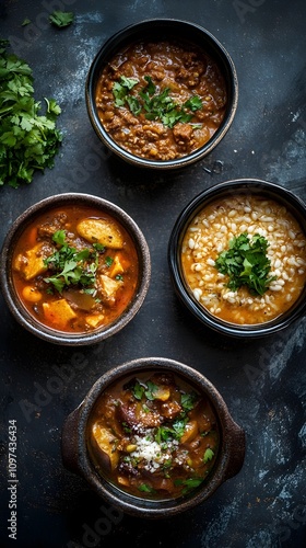 Haleem is a traditional stew originating from the Middle East, made with wheat, barley